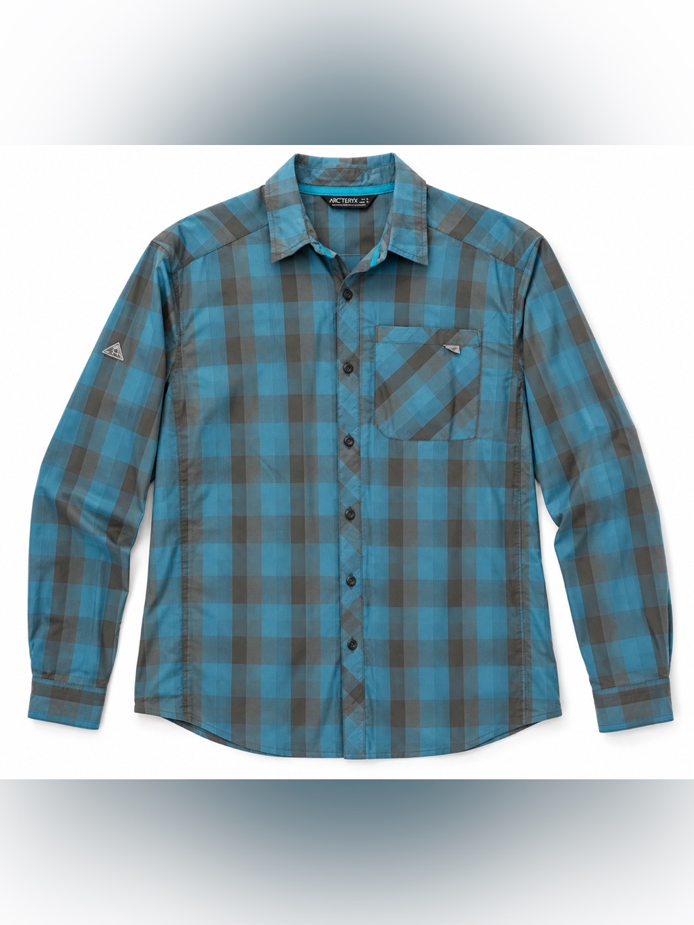 Arc'teryx Peakline Long Sleeved Shirt Blue/Gray- Men’s XL